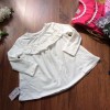 Áo thu cotton hoa nhí vòng cổ-